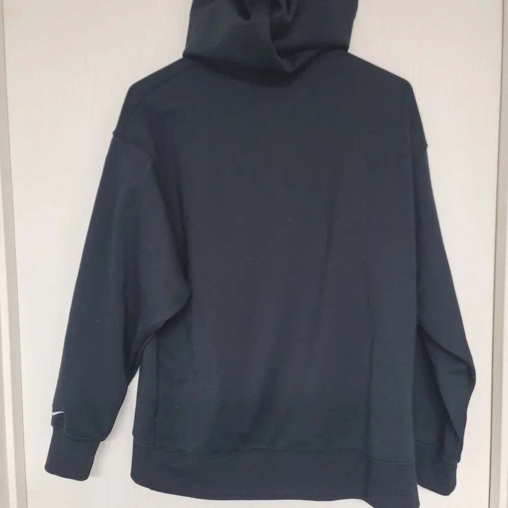 Kids black Nike swoosh just do it hoodie - no size tag, fits like a Large
